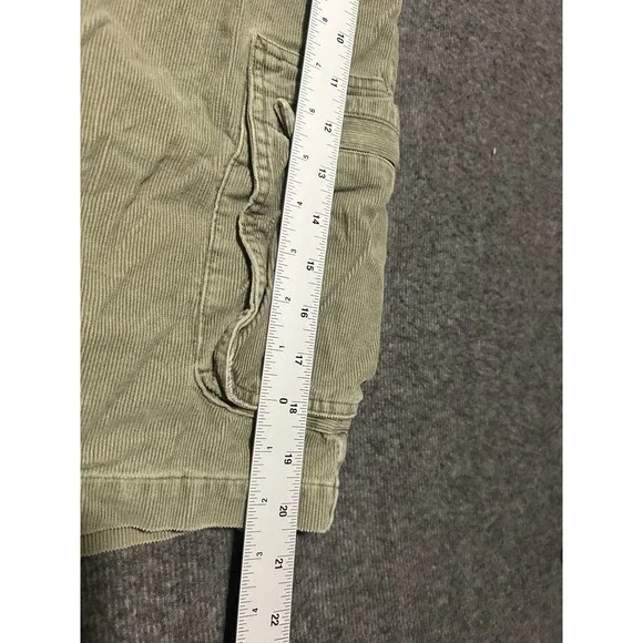 Ocean pacific cargo corduroy shorts mens green loose drawstring XL cotton - Picture 8 of 8